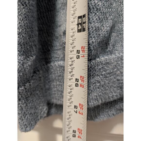 Simply Southern Everyday Sweater Sparkle Lake Blue Oversized Size M - Picture 7 of 8